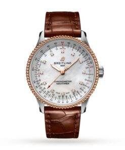 Breitling Navitimer Women Automatic Mother of Pearl Crocodile Watch U17395211A1P1