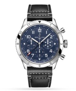 Breitling Breitling Aviator 8 Men Automatic Blue Leather Watch AB04451A1C1X1
