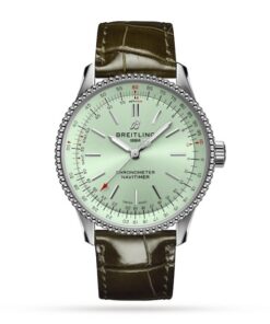 Breitling Navitimer Women Automatic Green Alligator Watch A17395361L1P2