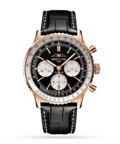 Breitling Navitimer Men Automatic Black Alligator Watch RB0138211B1P1