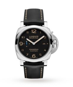 Panerai Luminor Men Automatic Black Calf Watch PAM01359