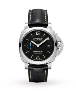 Panerai Luminor Men Automatic Black Alligator Watch PAM01392