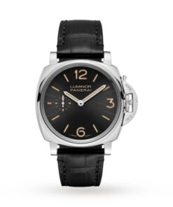 Panerai Luminor Due Men Automatic Black Alligator Watch PAM00676