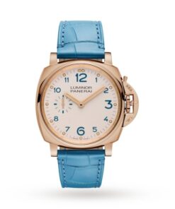 Panerai Luminor Due Men Automatic Ivory Alligator Watch PAM00741