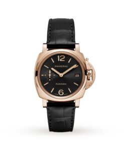 Panerai Luminor Due Men Automatic Black Alligator Watch PAM01029