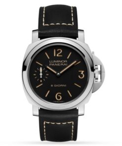 Panerai Luminor Men Automatic Black Calf Watch PAM00915
