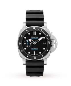 Panerai Submersible Men Automatic Black Rubber Watch PAM00683