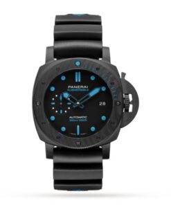 Panerai Submersible Men Automatic Black Rubber Watch PAM00960