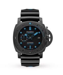 Panerai Submersible Men Automatic Black Rubber Watch PAM01616