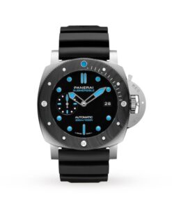 Panerai Submersible Men Automatic Black Rubber Watch PAM00799