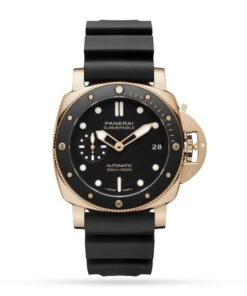 Panerai Luminor Men Automatic Black Rubber Watch PAM01164