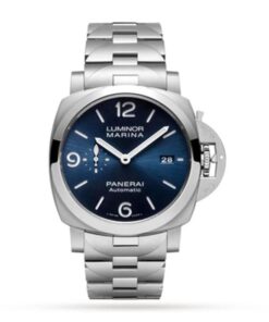 Panerai Luminor Men Automatic Blue Stainless Steel Watch PAM01316