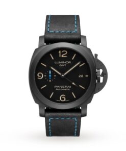 Panerai Luminor Men Automatic Black Calf Watch PAM01441