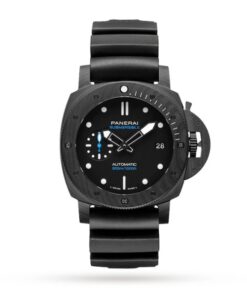 Panerai Submersible Men Automatic Black Rubber Watch PAM01231