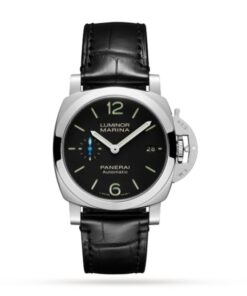 Panerai Luminor Men Automatic Black Alligator Watch PAM01272