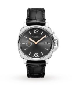 Panerai Luminor Due Men Automatic Black Alligator Watch PAM01250