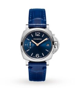 Panerai Luminor Due Unisex Automatic Blue Alligator Watch PAM01273