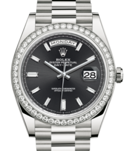 Rolex Day-Date 40 Oyster 40 mm white gold and diamonds 228349RBR